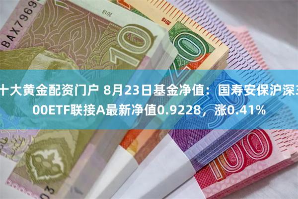 十大黄金配资门户 8月23日基金净值：国寿安保沪深300ETF联接A最新净值0.9228，涨0.41