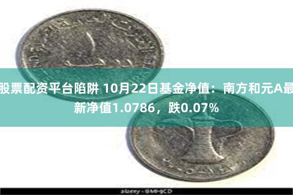 股票配资平台陷阱 10月22日基金净值：南方和元A最新净值1.0786，跌0.07%